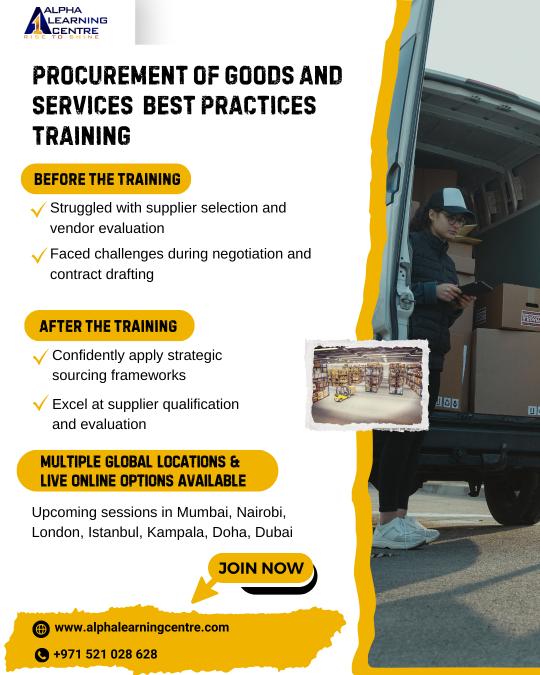 Banner 3 – Procurement of Goods and Services Best Practices Training